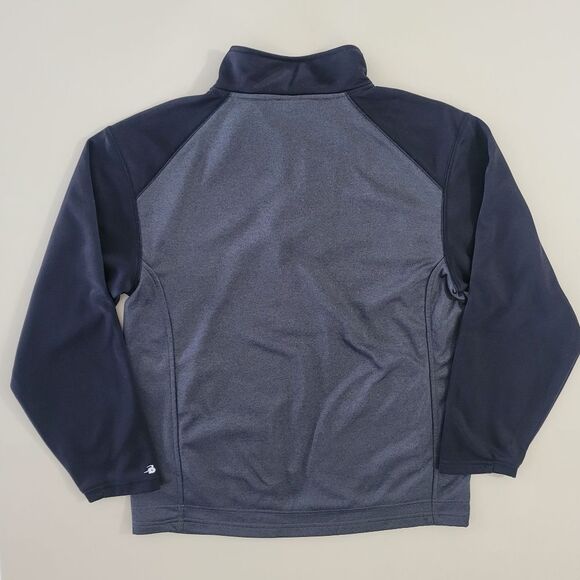 Badger Men's Athletic Black and Gray Qtr-Zip Long Sleeve Pullover - Picture 10 of 11